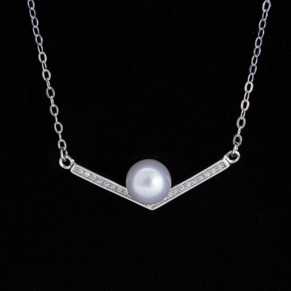 Modern Natural Pearl Necklace - Picture 3 of 3